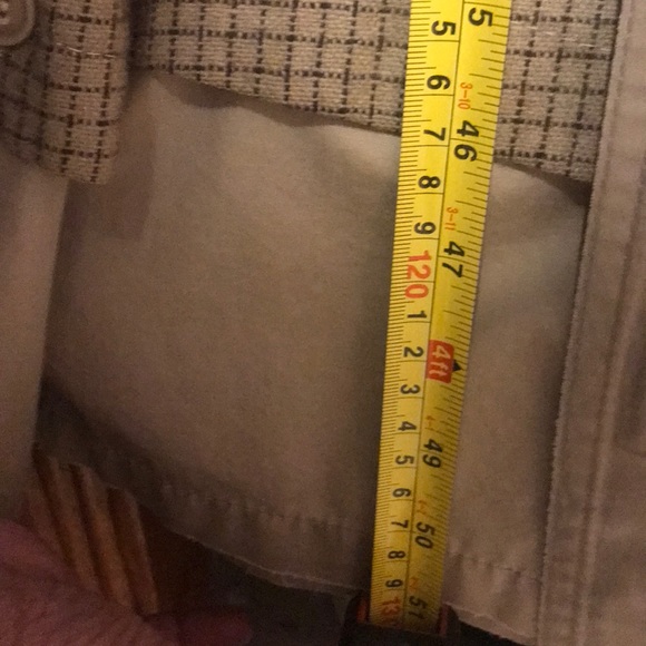 Khaki Kelvin Cline trench coat 51” - Picture 7 of 8